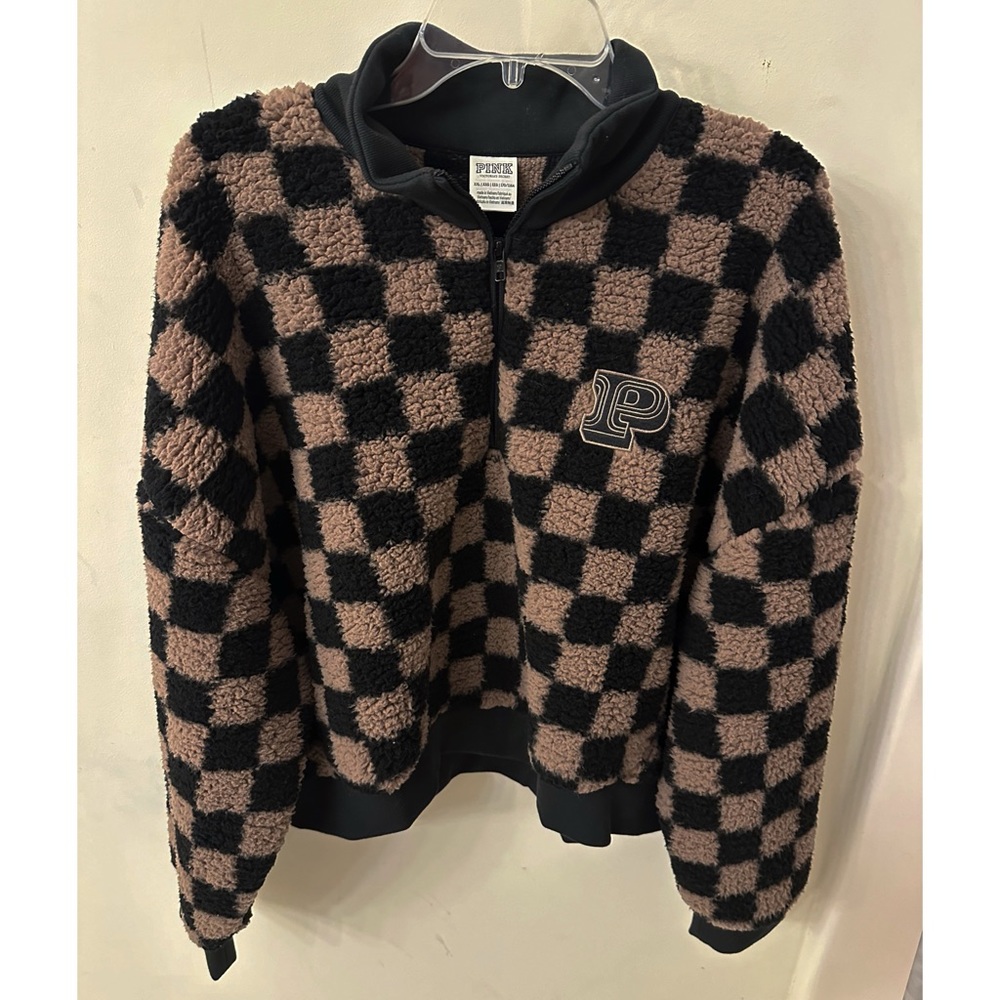 PINK Sherpa pullover
